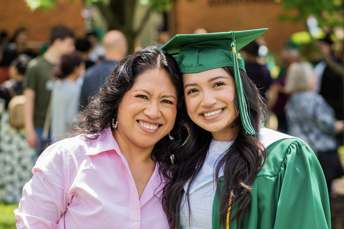 Graduate with parent