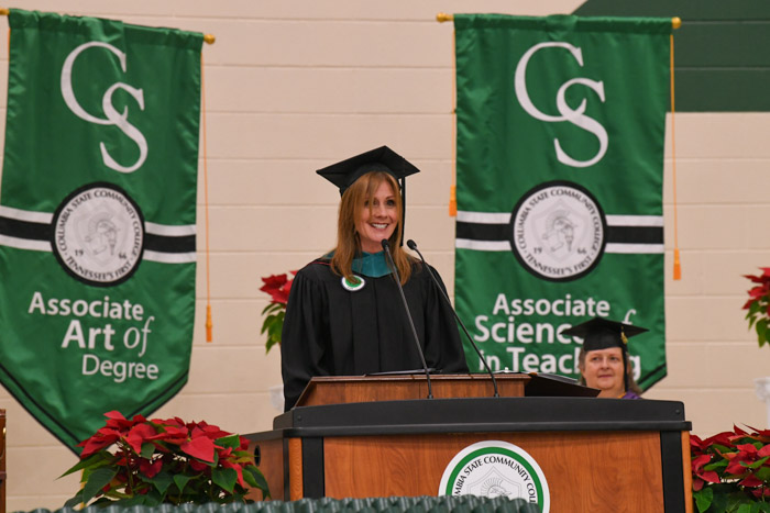 Columbia State alum and Fall 2023 Commencement speaker Leigh Williams.