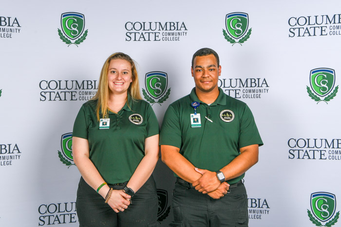 Pictured (left to right): Marshall County advanced emergency medical technician graduates Emma F. Rasnake and Jacob K. Ingram.