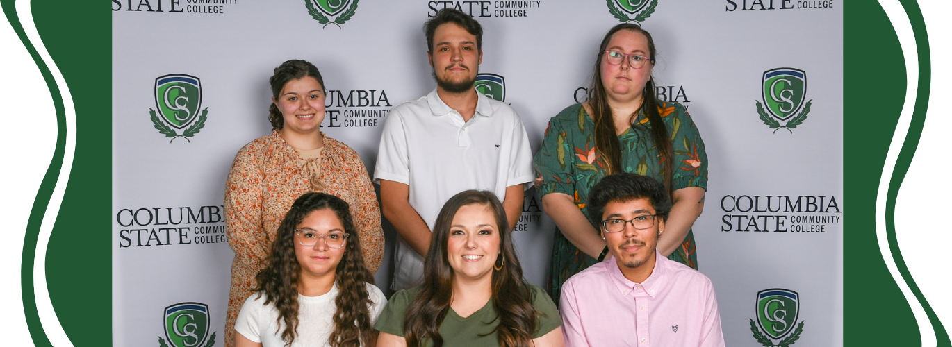 Pictured: (Standing, left to right): Karalynn G. Bowlds, Tyler W. Oliver and Hannah E. Carneal. (Sitting, left to right): Victoria M. Mercado, Savannah P. Massey and Johnny Miranda.