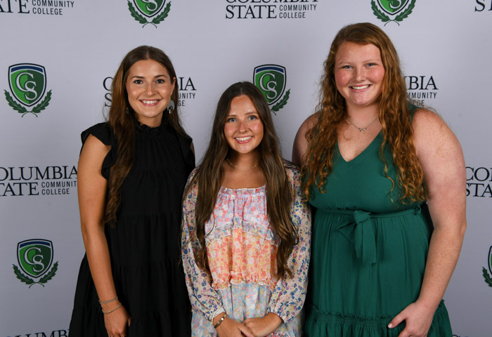 Pictured (left to right): Lawrence County graduates Kaebrie Taylor, Kristen Passarella and Bailey Brown.