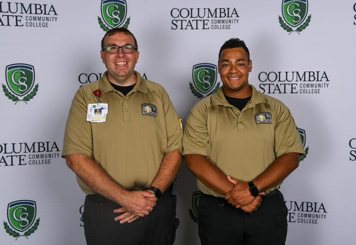 Pictured (left to right): Marshall County paramedic graduates Steven Shands and Jacob Ingram.