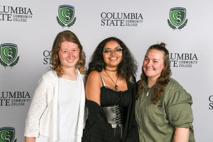 Pictured (left to right): Maury County graduates Laura Newell, Caitlyn Holder and Nicole Stiffler. 