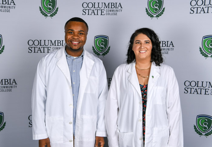 Pictured (left to right): Maury County graduates William Owens and Juliann Barnes.
