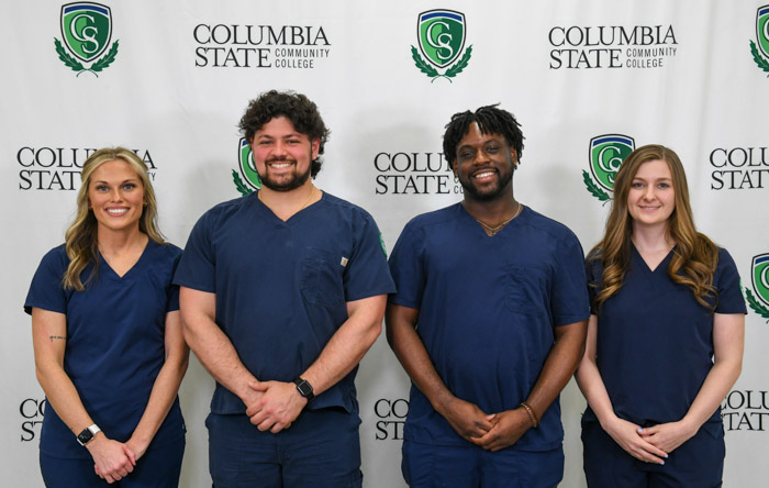 Pictured (left to right): Rutherford County graduates Chelsea Ladd, Francesco Stramaglia, Jonathan Jack and Catherine Moore-Sparks.