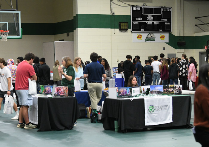 Maury County high schoolers attend the 2023 college fair at Columbia State Community College.