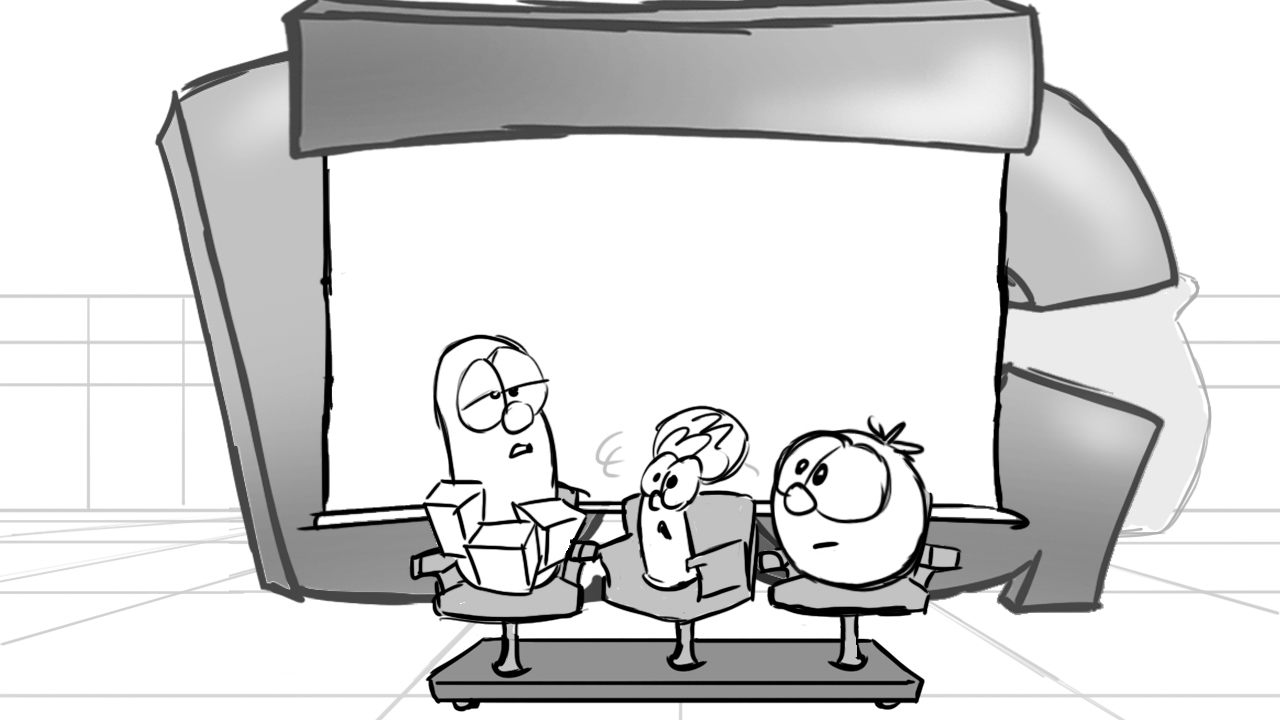 "The Pirates Who Don't Do Anything Movie" Veggie Tales Storyboard by Tim Hodge