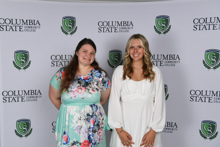 Pictured (left to right): Maury County graduates Brianna Lumpkins and Alexis Blair.