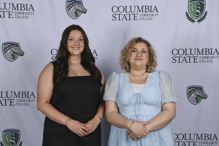 Pictured (left to right): Marshall County graduates Payton Salsman and Brooke Harlan. 