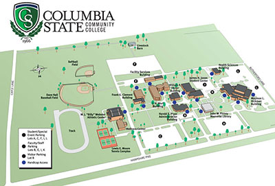 drawing of Columbia State Columbia Campus
