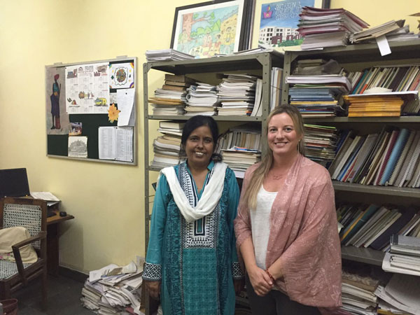 Candace and Dr. Joshi, India Prof
